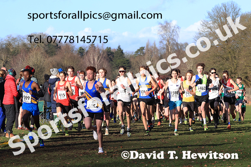 Boys under-15s 2025 Northern Cross Country Champs, Tatton Park, Knutsford, Cheshire. Photo: David T. Hewitson/Sports for All Pics